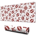 thumbnail image 1 of Long Mouse Pads for Desk,Football and Ribbon Shapes Pattern Desk Mats on Top Of Desks, Desk Mouse Pad Extra Large with 3mm Non-Slip Base and Stitched Edge for Gaming,Office,Work,Home 31.5"x11.8", 1 of 6