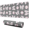 thumbnail image 1 of Long Mouse Pads for Desk,Footballs with Bows Pattern Desk Mats on Top Of Desks, Desk Mouse Pad Extra Large with 3mm Non-Slip Base and Stitched Edge for Gaming,Office,Work,Home 31.5"x11.8", 1 of 6