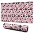 thumbnail image 1 of Long Mouse Pads for Desk,French Bulldog Cute Bone Paw Print Desk Mats on Top Of Desks, Desk Mouse Pad Extra Large with 3mm Non-Slip Base and Stitched Edge for Gaming,Office,Work,Home 47.3"x23.6", 1 of 6