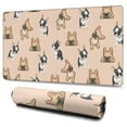 thumbnail image 1 of Long Mouse Pads for Desk,French Bulldog Dog Desk Mats on Top Of Desks, Desk Mouse Pad Extra Large with 3mm Non-Slip Base and Stitched Edge for Gaming,Office,Work,Home 47.3"x23.6", 1 of 6
