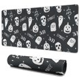 thumbnail image 1 of Long Mouse Pads for Desk,Ghost Boo Halloween Pattern Desk Mats on Top Of Desks, Desk Mouse Pad Extra Large with 3mm Non-Slip Base and Stitched Edge for Gaming,Office,Work,Home 35.4"x15.7", 1 of 6
