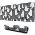 thumbnail image 1 of Long Mouse Pads for Desk,Ghostly Boo Halloween Pattern Desk Mats on Top Of Desks, Desk Mouse Pad Extra Large with 3mm Non-Slip Base and Stitched Edge for Gaming,Office,Work,Home 31.5"x11.8", 1 of 6