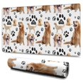 thumbnail image 1 of Long Mouse Pads for Desk,Golden Retriever Desk Mats on Top Of Desks, Desk Mouse Pad Extra Large with 3mm Non-Slip Base and Stitched Edge for Gaming,Office,Work,Home 47.3"x23.6", 1 of 6