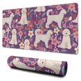 thumbnail image 1 of Long Mouse Pads for Desk,Goldendoodle Dog and Flower Floral Desk Mats on Top Of Desks, Desk Mouse Pad Extra Large with 3mm Non-Slip Base and Stitched Edge for Gaming,Office,Work,Home 31.5"x15.7", 1 of 6
