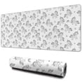 thumbnail image 1 of Long Mouse Pads for Desk,Gray Cartoon Unicorn Pattern Desk Mats on Top Of Desks, Desk Mouse Pad Extra Large with 3mm Non-Slip Base and Stitched Edge for Gaming,Office,Work,Home 31.5"x11.8", 1 of 6