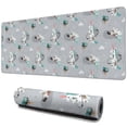 thumbnail image 1 of Long Mouse Pads for Desk,Gray Cartoon Unicorn Pattern Desk Mats on Top Of Desks, Desk Mouse Pad Extra Large with 3mm Non-Slip Base and Stitched Edge for Gaming,Office,Work,Home 31.5"x11.8", 1 of 6
