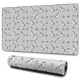 thumbnail image 1 of Long Mouse Pads for Desk,Gray Cartoon Unicorn Rabbit Rainbow Desk Mats on Top Of Desks, Desk Mouse Pad Extra Large with 3mm Non-Slip Base and Stitched Edge for Gaming,Work,Home 47.3"x23.6", 1 of 5