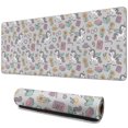 thumbnail image 1 of Long Mouse Pads for Desk,Gray Cartoon Winged Unicorn Floral Book Desk Mats on Top Of Desks, Desk Mouse Pad Extra Large with 3mm Non-Slip Base and Stitched Edge for Gaming,Work,Home 31.5"x11.8", 1 of 5