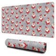 thumbnail image 1 of Long Mouse Pads for Desk,Gray Christmas Santa Pattern Desk Mats on Top Of Desks, Desk Mouse Pad Extra Large with 3mm Non-Slip Base and Stitched Edge for Gaming,Office,Work,Home 31.5x15.7in, 1 of 5