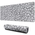 thumbnail image 1 of Long Mouse Pads for Desk,Gray Christmas Snowflake Pattern Desk Mats on Top Of Desks, Desk Mouse Pad Extra Large with 3mm Non-Slip Base and Stitched Edge for Gaming,Office,Work,Home 31.5x11.8in, 1 of 5
