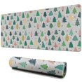 thumbnail image 1 of Long Mouse Pads for Desk,Gray Christmas Tree Pattern Desk Mats on Top Of Desks, Desk Mouse Pad Extra Large with 3mm Non-Slip Base and Stitched Edge for Gaming,Office,Work,Home 31.5x11.8in, 1 of 5