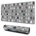 thumbnail image 1 of Long Mouse Pads for Desk,Gray Christmas Tree Pattern Desk Mats on Top Of Desks, Desk Mouse Pad Extra Large with 3mm Non-Slip Base and Stitched Edge for Gaming,Office,Work,Home 31.5x15.7in, 1 of 5