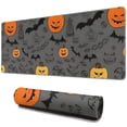 thumbnail image 1 of Long Mouse Pads for Desk,Gray Halloween Pumpkins Bats and Faces Desk Mats on Top Of Desks, Desk Mouse Pad Extra Large with 3mm Non-Slip Base and Stitched Edge for Gaming,Office,Work,Home 31.5"x11.8", 1 of 6