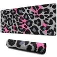 thumbnail image 1 of Long Mouse Pads for Desk,Gray and Pink Of Leopard Print Desk Mats on Top Of Desks, Desk Mouse Pad Extra Large with 3mm Non-Slip Base and Stitched Edge for Gaming,Office,Work,Home 31.5"x11.8", 1 of 6
