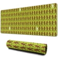 thumbnail image 1 of Long Mouse Pads for Desk,Green Bigfoot Pattern Desk Mats on Top Of Desks, Desk Mouse Pad Extra Large with 3mm Non-Slip Base and Stitched Edge for Gaming,Office,Work,Home 31.5"x11.8", 1 of 6