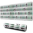 thumbnail image 1 of Long Mouse Pads for Desk,Green Bigfoot and Tree Pattern Desk Mats on Top Of Desks, Desk Mouse Pad Extra Large with 3mm Non-Slip Base and Stitched Edge for Gaming,Office,Work,Home 31.5"x11.8", 1 of 6