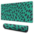 thumbnail image 1 of Long Mouse Pads for Desk,Green and Black Of Leopard Print Desk Mats on Top Of Desks, Desk Mouse Pad Extra Large with 3mm Non-Slip Base and Stitched Edge for Gaming,Office,Work,Home 31.5"x15.7", 1 of 6