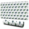 thumbnail image 1 of Long Mouse Pads for Desk,Green Blue Dinosaurs Pattern Desk Mats on Top Of Desks, Desk Mouse Pad Extra Large with 3mm Non-Slip Base and Stitched Edge for Gaming,Office,Work,Home 47.3"x23.6", 1 of 6