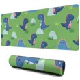 thumbnail image 1 of Long Mouse Pads for Desk,Green Cartoon Dinosaurs Grass Pattern Desk Mats on Top Of Desks, Desk Mouse Pad Extra Large with 3mm Non-Slip Base and Stitched Edge for Gaming,Office,Work,Home 31.5"x11.8", 1 of 6