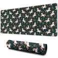 thumbnail image 1 of Long Mouse Pads for Desk,Green Cartoon Unicorn Flower Pattern Desk Mats on Top Of Desks, Desk Mouse Pad Extra Large with 3mm Non-Slip Base and Stitched Edge for Gaming,Office,Work,Home 31.5"x11.8", 1 of 6