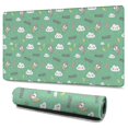 thumbnail image 1 of Long Mouse Pads for Desk,Green Cartoon Unicorn Lightning MAGIC Cloud Desk Mats on Top Of Desks, Desk Mouse Pad Extra Large with 3mm Non-Slip Base and Stitched Edge for Gaming,Work,Home 47.3"x23.6", 1 of 5
