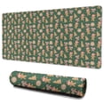thumbnail image 1 of Long Mouse Pads for Desk,Green Christmas Gingerbread and Tree Desk Mats on Top Of Desks, Desk Mouse Pad Extra Large with 3mm Non-Slip Base and Stitched Edge for Gaming,Work,Home 35.4x15.7in, 1 of 4