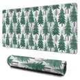 thumbnail image 1 of Long Mouse Pads for Desk,Green Christmas Tree Pattern Desk Mats on Top Of Desks, Desk Mouse Pad Extra Large with 3mm Non-Slip Base and Stitched Edge for Gaming,Office,Work,Home 31.5x15.7in, 1 of 5