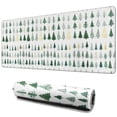 thumbnail image 1 of Long Mouse Pads for Desk,Green Christmas Tree Pattern Desk Mats on Top Of Desks, Desk Mouse Pad Extra Large with 3mm Non-Slip Base and Stitched Edge for Gaming,Office,Work,Home 31.5x11.8in, 1 of 5