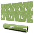thumbnail image 1 of Long Mouse Pads for Desk,Green Christmas Tree Pattern Desk Mats on Top Of Desks, Desk Mouse Pad Extra Large with 3mm Non-Slip Base and Stitched Edge for Gaming,Office,Work,Home 31.5x15.7in, 1 of 5