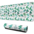 thumbnail image 1 of Long Mouse Pads for Desk,Green Christmas Tree and Text Pattern Desk Mats on Top Of Desks, Desk Mouse Pad Extra Large with 3mm Non-Slip Base and Stitched Edge for Gaming,Office,Work,Home 31.5x11.8in, 1 of 5