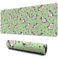 thumbnail image 1 of Long Mouse Pads for Desk,Green Cow Dot Pattern Desk Mats on Top Of Desks, Desk Mouse Pad Extra Large with 3mm Non-Slip Base and Stitched Edge for Gaming,Office,Work,Home 31.5"x11.8", 1 of 6
