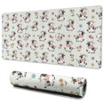 thumbnail image 1 of Long Mouse Pads for Desk,Green Cow Flower Pattern Desk Mats on Top Of Desks, Desk Mouse Pad Extra Large with 3mm Non-Slip Base and Stitched Edge for Gaming,Office,Work,Home 35.4"x15.7", 1 of 6