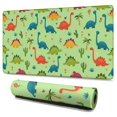 thumbnail image 1 of Long Mouse Pads for Desk,Green Dinosaurs Cacti Hearts Desk Mats on Top Of Desks, Desk Mouse Pad Extra Large with 3mm Non-Slip Base and Stitched Edge for Gaming,Office,Work,Home 47.3"x23.6", 1 of 6