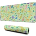 thumbnail image 1 of Long Mouse Pads for Desk,Green Dinosaurs Cacti Pattern Desk Mats on Top Of Desks, Desk Mouse Pad Extra Large with 3mm Non-Slip Base and Stitched Edge for Gaming,Office,Work,Home 31.5"x11.8", 1 of 6