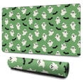 thumbnail image 1 of Long Mouse Pads for Desk,Green Ghost Bat Pattern Desk Mats on Top Of Desks, Desk Mouse Pad Extra Large with 3mm Non-Slip Base and Stitched Edge for Gaming,Office,Work,Home 47.3"x23.6", 1 of 6