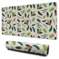 thumbnail image 1 of Long Mouse Pads for Desk,Green and Red Christmas Holly Pattern Desk Mats on Top Of Desks, Desk Mouse Pad Extra Large with 3mm Non-Slip Base and Stitched Edge for Gaming,Office,Work,Home 31.5x15.7in, 1 of 5