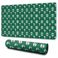 thumbnail image 1 of Long Mouse Pads for Desk,Green Skull Bat Pattern Desk Mats on Top Of Desks, Desk Mouse Pad Extra Large with 3mm Non-Slip Base and Stitched Edge for Gaming,Office,Work,Home 47.3"x23.6", 1 of 6
