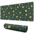 thumbnail image 1 of Long Mouse Pads for Desk,Green Sun Moon Star Planet Cloud Pattern Desk Mats on Top Of Desks, Desk Mouse Pad Extra Large with 3mm Non-Slip Base and Stitched Edge for Gaming,Office,Work,Home 31.5"x11.8", 1 of 6