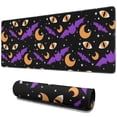 thumbnail image 1 of Long Mouse Pads for Desk,Halloween Bat Moon Eye Pattern Desk Mats on Top Of Desks, Desk Mouse Pad Extra Large with 3mm Non-Slip Base and Stitched Edge for Gaming,Office,Work,Home 31.5"x11.8", 1 of 6