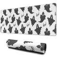 thumbnail image 1 of Long Mouse Pads for Desk,Halloween Black Ghosts with Boo Desk Mats on Top Of Desks, Desk Mouse Pad Extra Large with 3mm Non-Slip Base and Stitched Edge for Gaming,Office,Work,Home 31.5"x11.8", 1 of 6