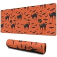 thumbnail image 1 of Long Mouse Pads for Desk,Halloween Cat & Bat Pattern Desk Mats on Top Of Desks, Desk Mouse Pad Extra Large with 3mm Non-Slip Base and Stitched Edge for Gaming,Office,Work,Home 31.5"x11.8", 1 of 6
