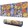 thumbnail image 1 of Long Mouse Pads for Desk,Halloween Cute Icons Collage Pattern Desk Mats on Top Of Desks, Desk Mouse Pad Extra Large with 3mm Non-Slip Base and Stitched Edge for Gaming,Office,Work,Home 31.5"x11.8", 1 of 6