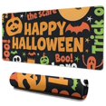 thumbnail image 1 of Long Mouse Pads for Desk,Halloween Festive Text Pattern Desk Mats on Top Of Desks, Desk Mouse Pad Extra Large with 3mm Non-Slip Base and Stitched Edge for Gaming,Office,Work,Home 35.4"x15.7", 1 of 6