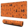 thumbnail image 1 of Long Mouse Pads for Desk,Halloween Framed Icons Pattern Desk Mats on Top Of Desks, Desk Mouse Pad Extra Large with 3mm Non-Slip Base and Stitched Edge for Gaming,Office,Work,Home 31.5x15.7in, 1 of 5