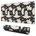 thumbnail image 1 of Long Mouse Pads for Desk,Halloween Ghost Boo Pattern Desk Mats on Top Of Desks, Desk Mouse Pad Extra Large with 3mm Non-Slip Base and Stitched Edge for Gaming,Office,Work,Home 31.5x15.7in, 1 of 5