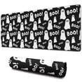 thumbnail image 1 of Long Mouse Pads for Desk,Halloween Ghost Boo Pattern Desk Mats on Top Of Desks, Desk Mouse Pad Extra Large with 3mm Non-Slip Base and Stitched Edge for Gaming,Office,Work,Home 31.5x11.8in, 1 of 5