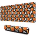 thumbnail image 1 of Long Mouse Pads for Desk,Halloween Ghost & Pumpkin Pattern Desk Mats on Top Of Desks, Desk Mouse Pad Extra Large with 3mm Non-Slip Base and Stitched Edge for Gaming,Office,Work,Home 31.5x11.8in, 1 of 5