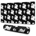 thumbnail image 1 of Long Mouse Pads for Desk,Halloween Ghost and Skull Pattern Desk Mats on Top Of Desks, Desk Mouse Pad Extra Large with 3mm Non-Slip Base and Stitched Edge for Gaming,Office,Work,Home 47.3x23.6in, 1 of 5