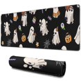 thumbnail image 1 of Long Mouse Pads for Desk,Halloween Ghosts with Costumes Desk Mats on Top Of Desks, Desk Mouse Pad Extra Large with 3mm Non-Slip Base and Stitched Edge for Gaming,Office,Work,Home 31.5x11.8in, 1 of 5