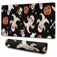 thumbnail image 1 of Long Mouse Pads for Desk,Halloween Ghosts Pumpkins and Stars Desk Mats on Top Of Desks, Desk Mouse Pad Extra Large with 3mm Non-Slip Base and Stitched Edge for Gaming,Office,Work,Home 47.3x23.6in, 1 of 5